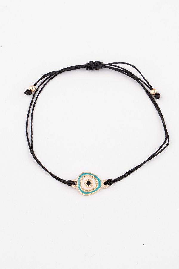 little dolphin evil eye on macrame cord little dolphin evil eye on macrame cord