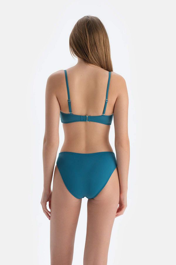 Blue strapless bikini hotsell
