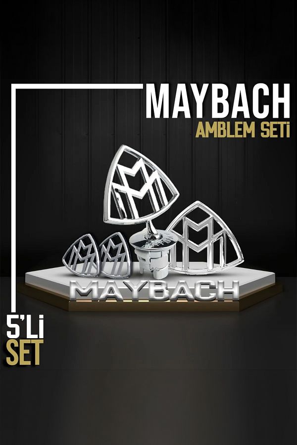 C9-Maybach Transformation Facelift Emblem Logo Set 1