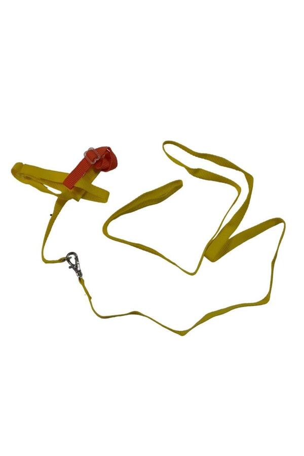 pati-Premium Adjustable Bird Travel Collar Yellow 1
