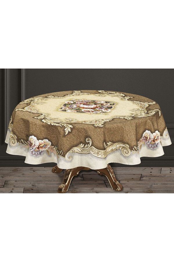 Yeshome Collection-St-132 V1 Tapestry Tablecloth - Round 1