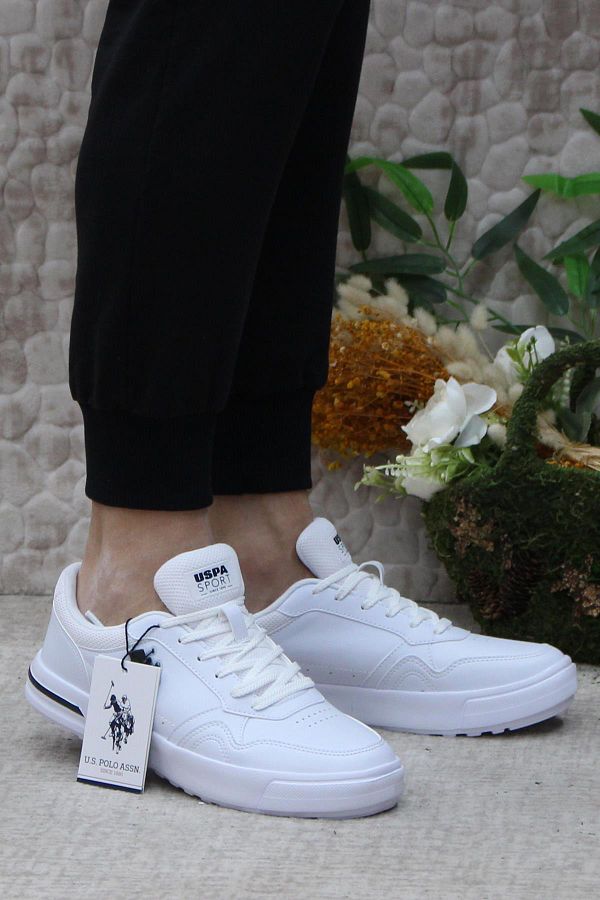 U.S. Polo Assn. US Polo Assn. Sampo 4FX White Original Sneaker Sports Shoes Trendyol