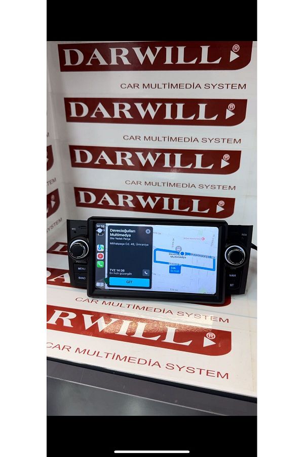DARWİLL-FİAT LİNEA ANDROID Compatible MULTIMEDIA 4GB RAM 64 GB MEMORY APPLE CARPLAY 1
