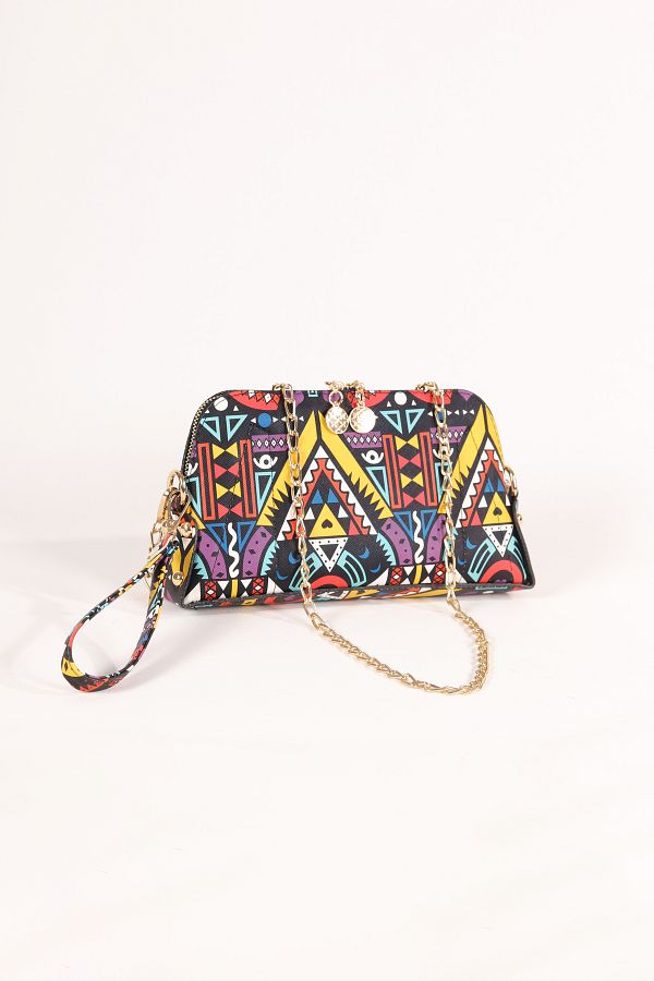 BagMolly-Chain Strap Bag with Totem Pattern 1