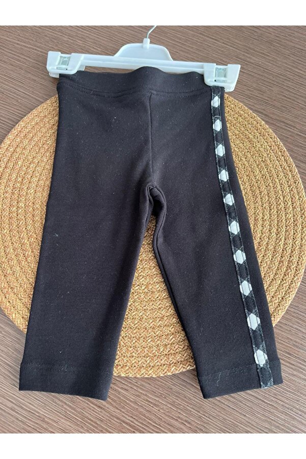 NK bebek siyah kare biyeli tayt