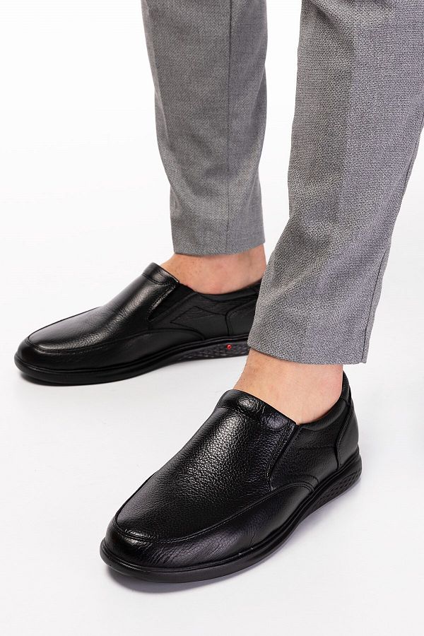 maximoda Genuine Leather Laceless Gel Sole Ring Leather Men s Shoes from the Factory Trendyol