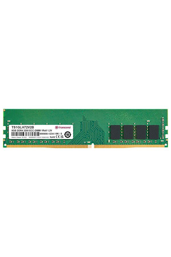 Transcend-TS1GLH72V2B 8GB DDR4 3200 ECC-DIMM 1 Rx8 1 Gx8 CL22 1.2V server memory 1