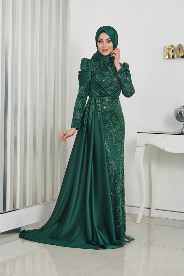 esprit abendkleid grün