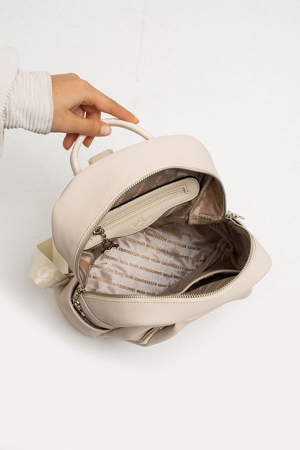 Canta Trend Mega Polo Lacoste Fabric 9 Compartments Large Size Adjustable Strap Women s Backpack Trendyol