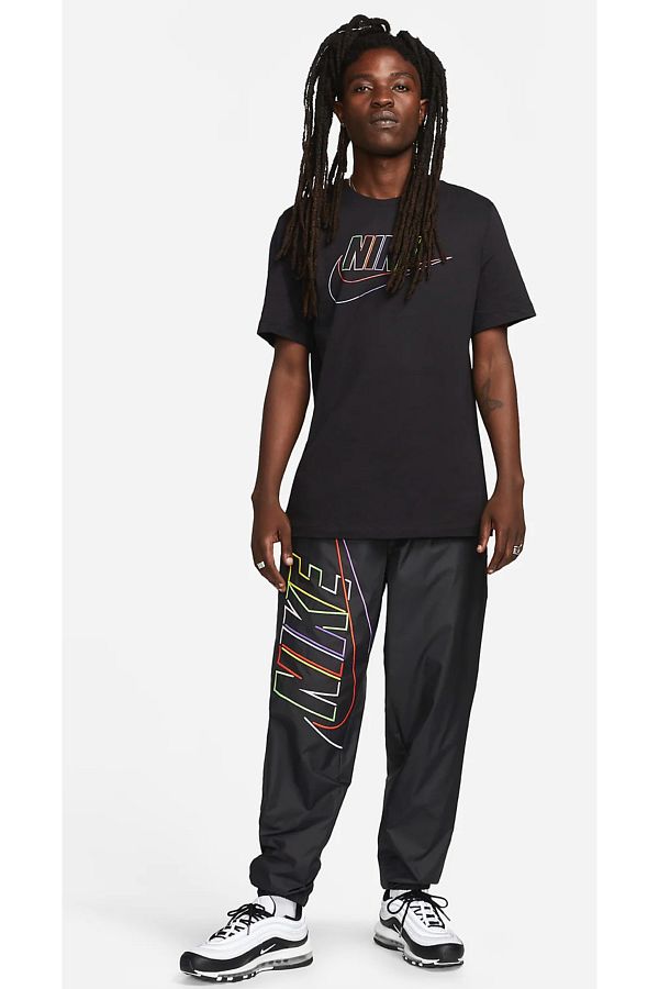 Nike sweatpants black and white cheap