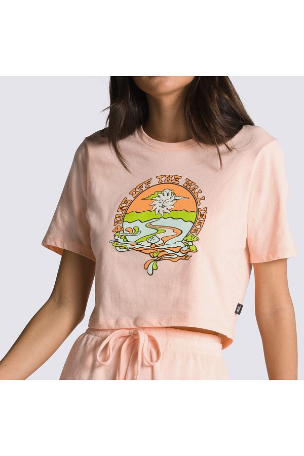 T shirt vans femme orange best sale