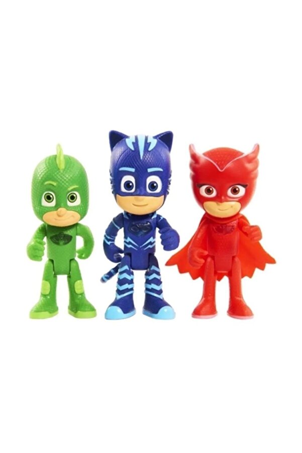 Brother Toys Pj Masks Pijamaskeliler Kutulu 3lü Set Kedi Çocuk, Kertenkele Çocuk, Baykuş Kız