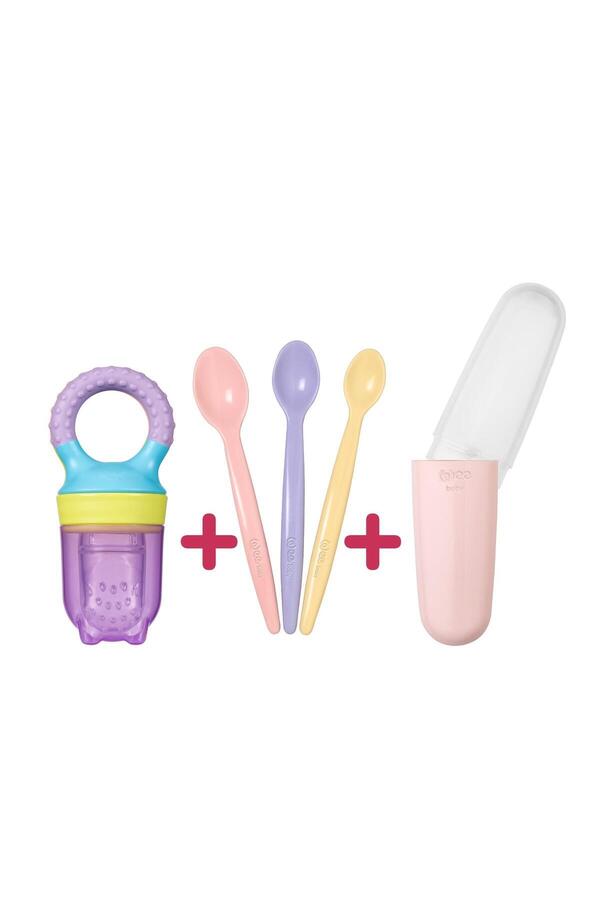 Wee Baby 3'lü Beslenme Seti Mor - Pembe (Kız)