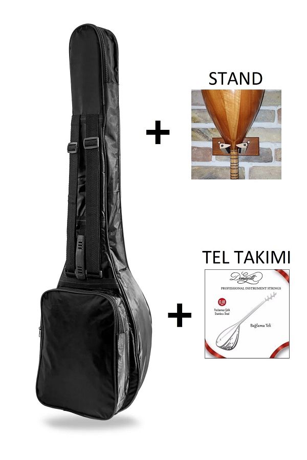 Donizetti-Professional 10MM PADDED Soft Case Long Handle Binding Sheet Case Black + Wire Set + Wall Hanger Stand 1