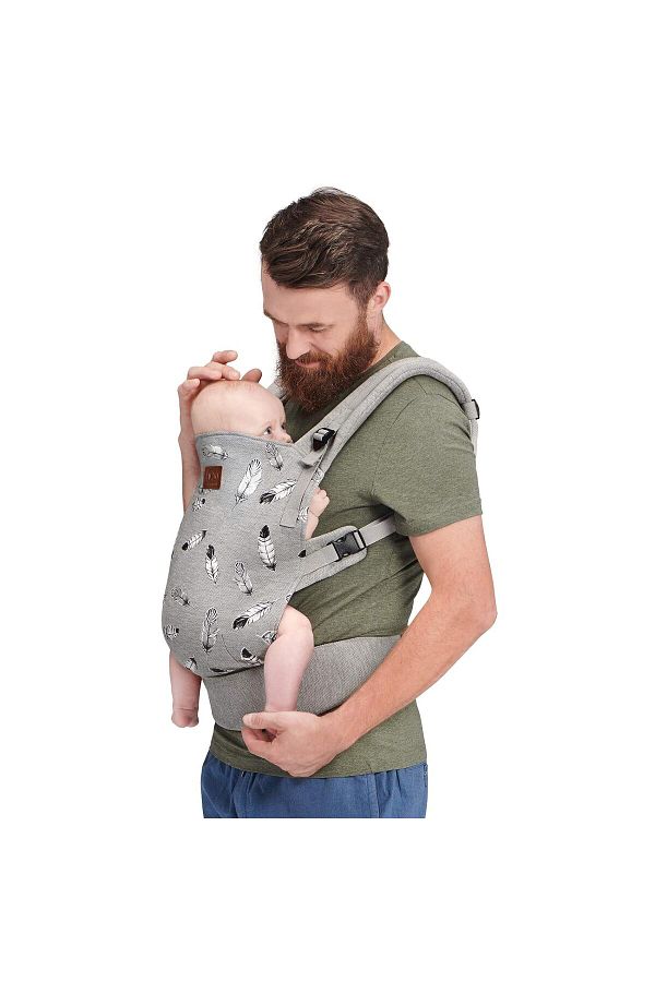 kinderkraft Milo Baby Carrier Made of Gray Cotton Lightweight Construction 3 Months to 20 kg Trendyol