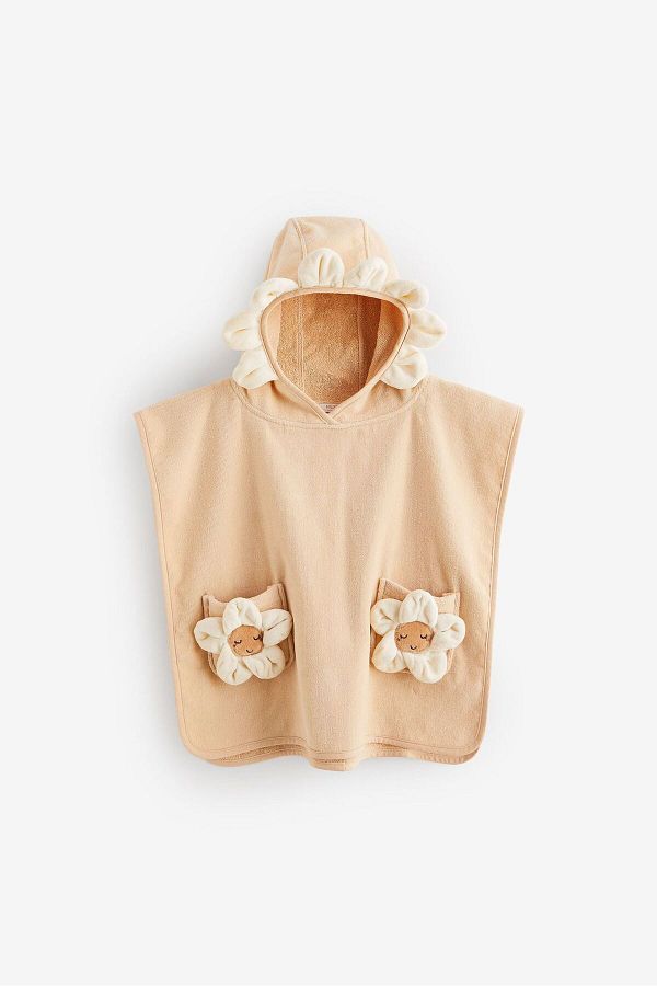 Next Baby-Cream Girl's Beach Towel Poncho 1