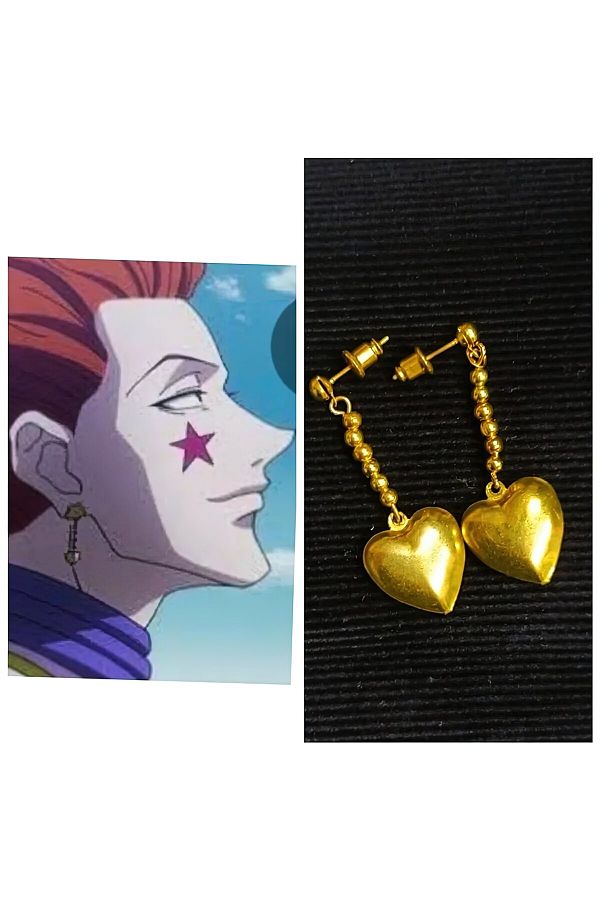 FG KONNİCHİWA-Anime Hunter X Hunter Hisoka Morow Earrings 1
