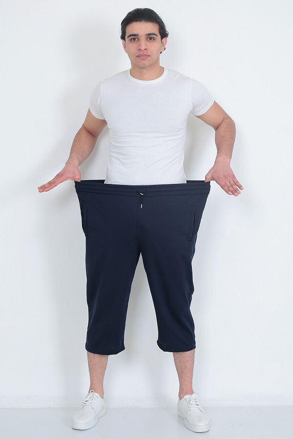 Lukitus Plus Size Sweatpants Dark blue Medium Trendyol