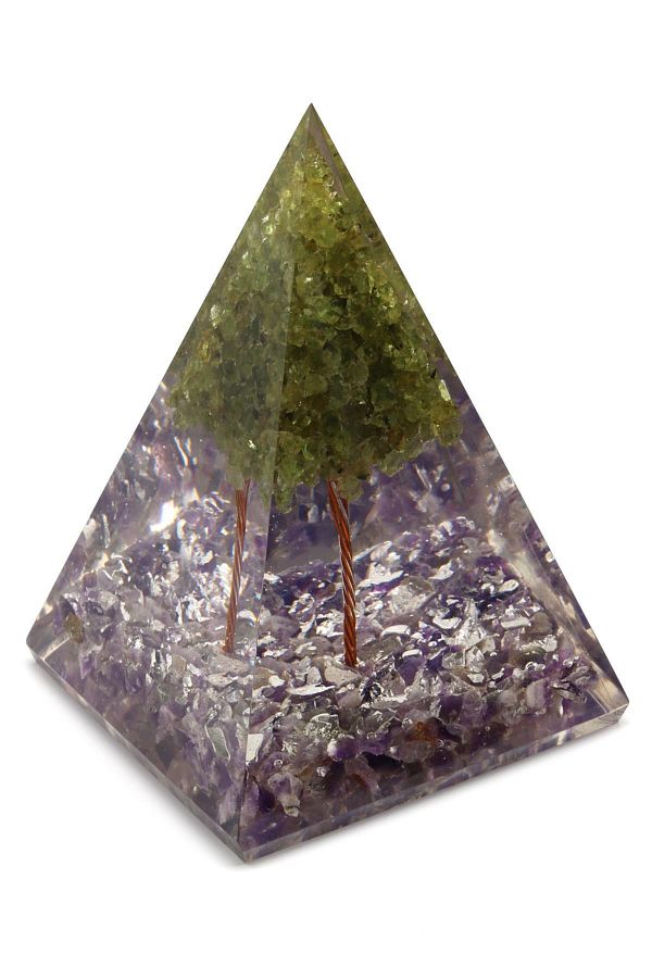 Big Shopia-Zebercet - Orgonite Pyramid from Amethyst Stone 1