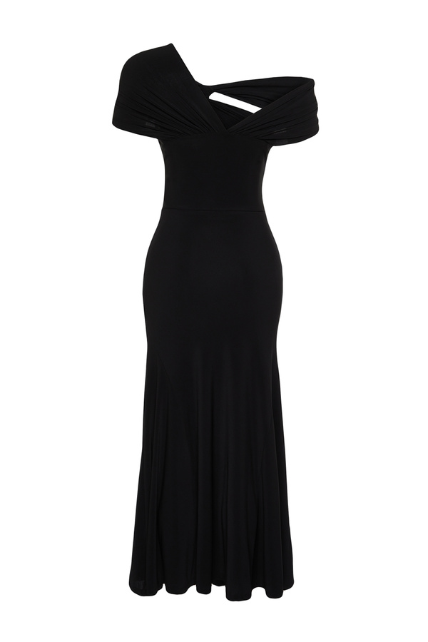 Trendyol Women's Damen Gerade Maxi Lange U00c4rmel Lu00e4ssig Regulu00e4r