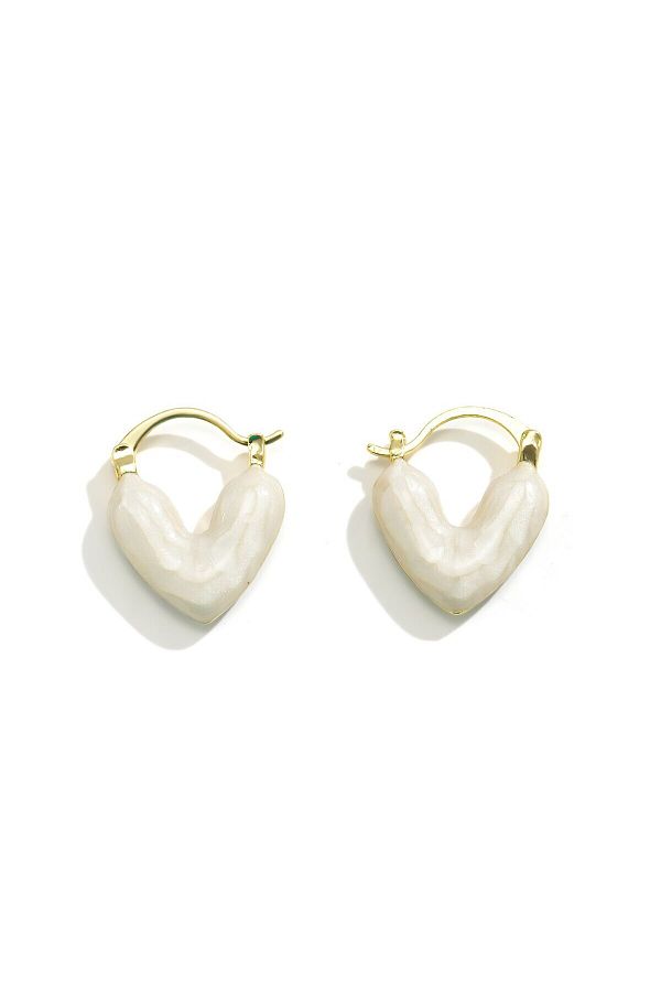 Choice Kpop Sweet Minimalist Love Heart Drop Earrings For Women Wed Korean Fashion Elegant Earrings Aest. Trendyol