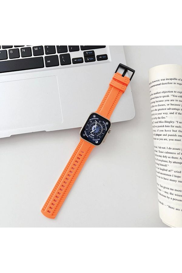 Choice Silicone Correa For Apple Watch 49mm 45mm 44mm 41mm 42mm 40 38mm Band For Iwatch Series 9 8 7 Se Trendyol