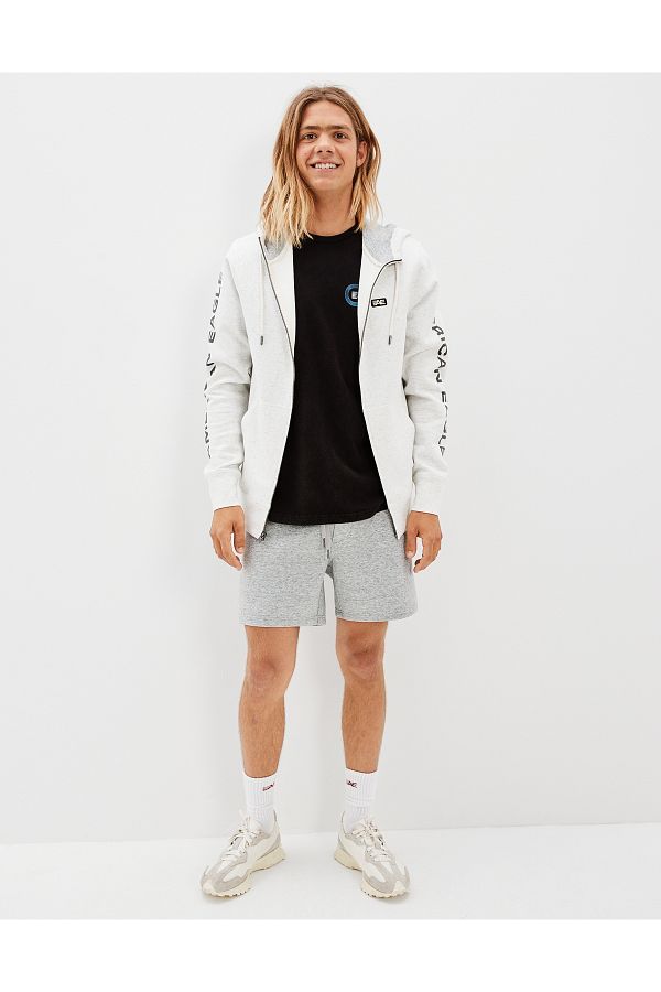 American Eagle Sweatshirt White Regular fit Trendyol