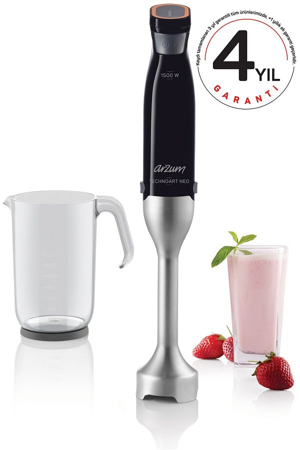 Arzum-AR1113-S Technoart Hand Blender Black 1