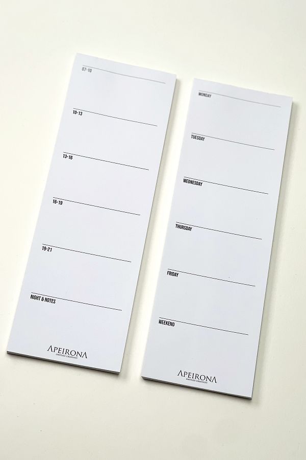 Apeirona | Limitless Art-Desktop Planner Double Notepad Set| Note Take - Check - Copart - Hide 1