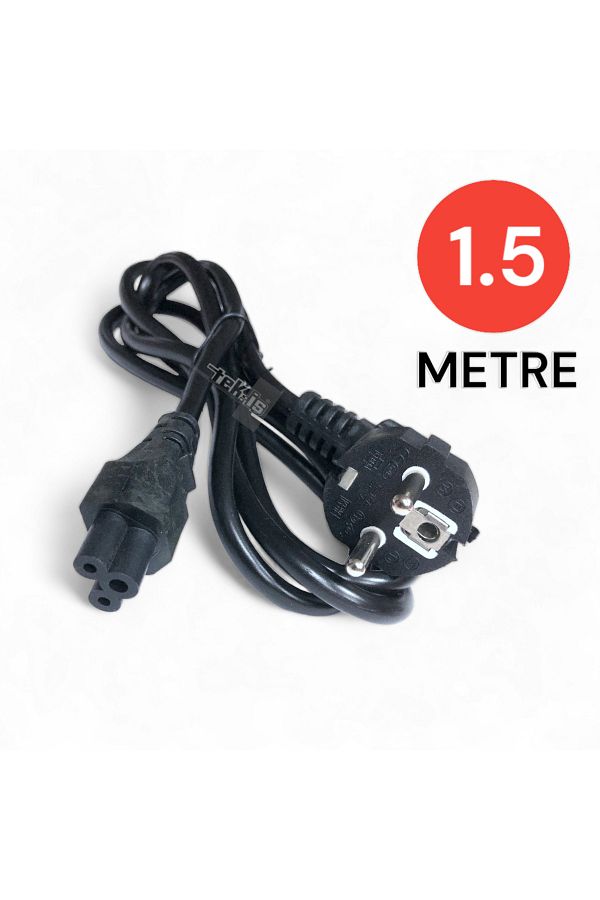 Tek-İş-Power Cable Compatible for Notebook Power Cable 1.5 Meters 1