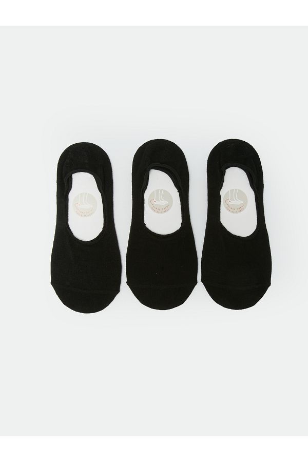 LC Waikiki-Pack of 3 Women's Plain Ballerina Socks 1