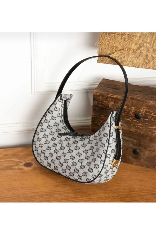 Mercan-Stores Women's Black Baguette Hand and Shoulder Bag 1