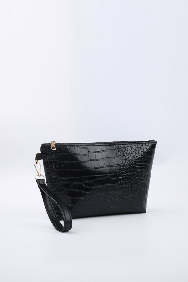 Bagfoni-Travel Crocodile Pattern Makeup Clutch - Beach & Organizer Hand Bag 1