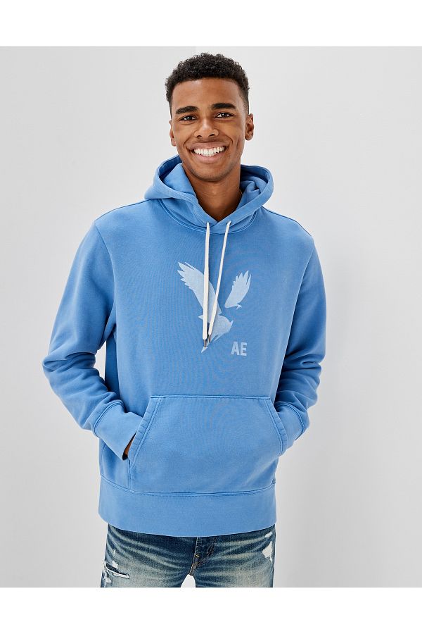 American eagle blue sweatshirt shop