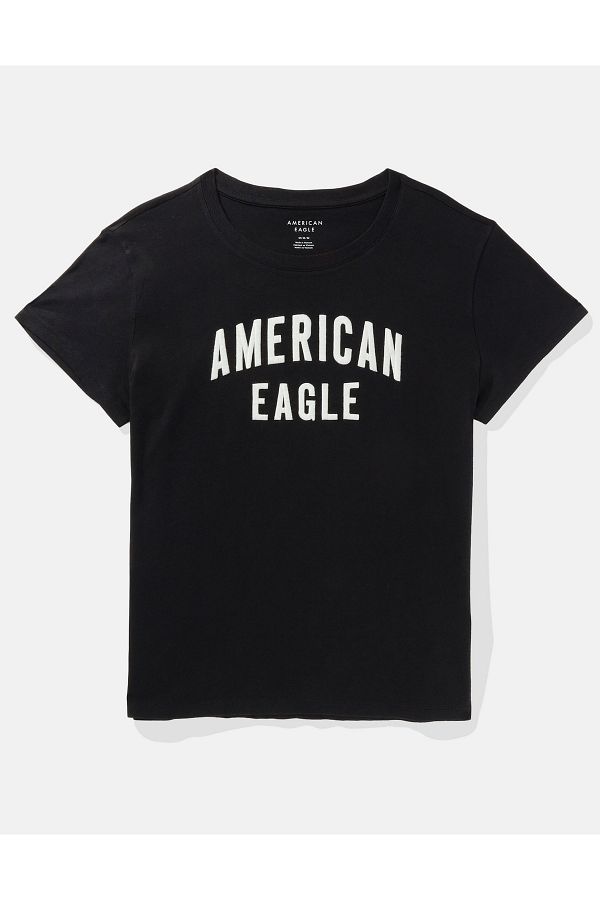 American Eagle Black Woman Girl T Shirt U 0300 9300 Trendyol