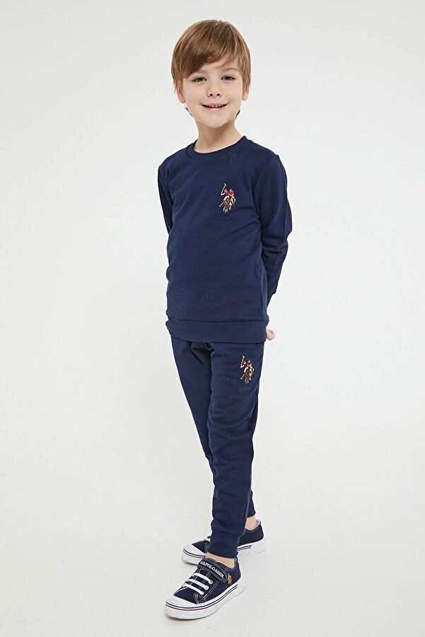 Boy Navy Blue Tracksuit Bottom