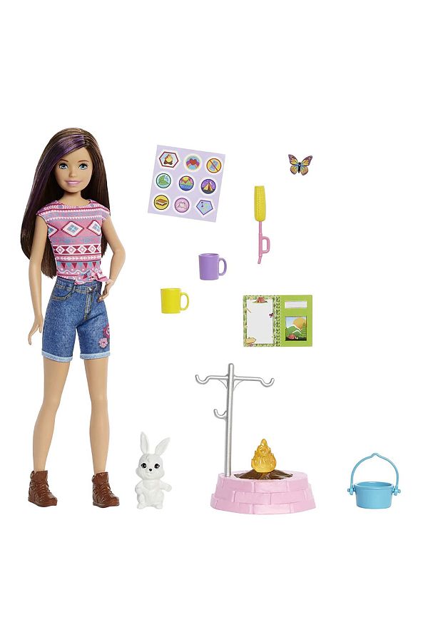 Barbie sisters camping set online