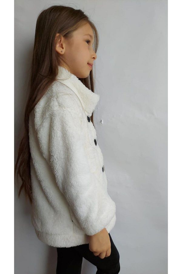 White plush jacket outlet
