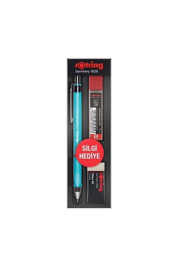 Rotring-Visuclick Versatil Nib and Eraser 0.7 Blue Pencil Set 1