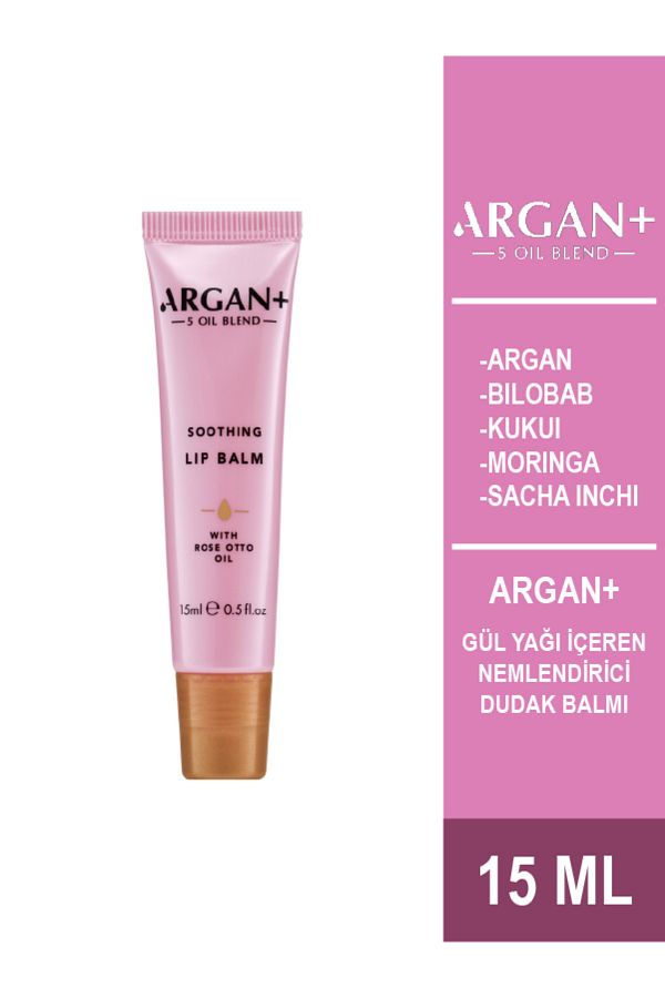 ARGAN PLUS-Moisturizing Lip Balm with ARGAN + Rose Oil 15ml 1