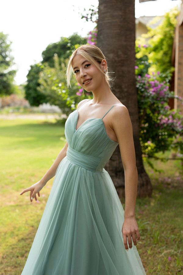Green engagement dress online