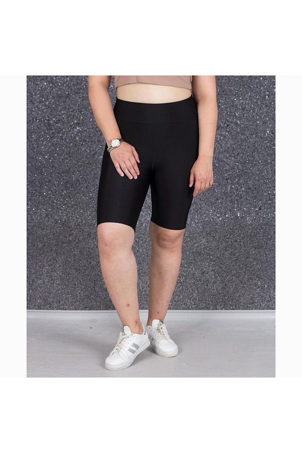 Truva XXL-Large Size Recovery Shiny Disco Shorts Leggings Colorful Tm2175 1