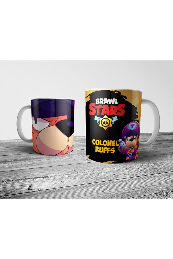 Pixxa-Brawl Stars - Colonel Ruffs Mug Model 3 1
