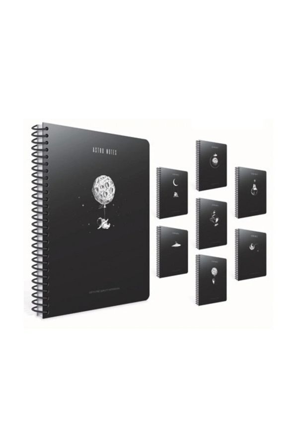 Gıpta-Astronaut Notebook A4 Spiral 80 Sheets (Lined) 1