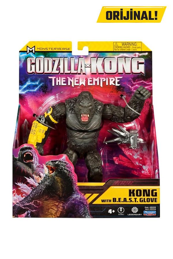 GODZILLA-and Kong Action Figure Kong With B.e.a.s.tGlove 15 cm 1