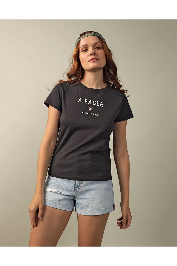 American eagle black t shirt clearance