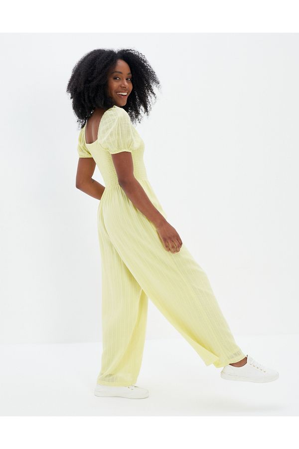American Eagle Jumpsuit Yellow Regular fit
