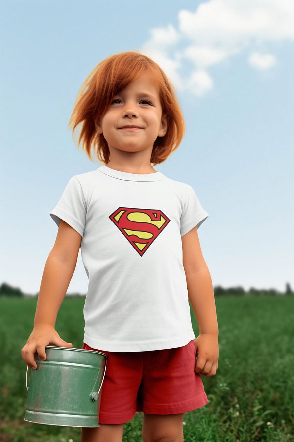 Superman t shirt kids shop