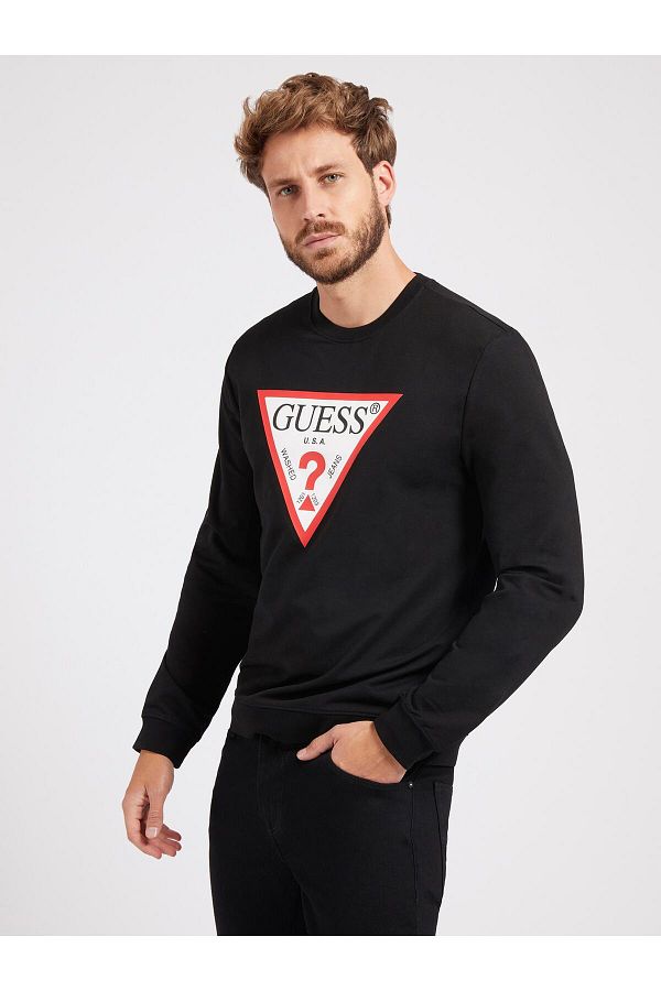 Guess triangle sweatshirt hotsell