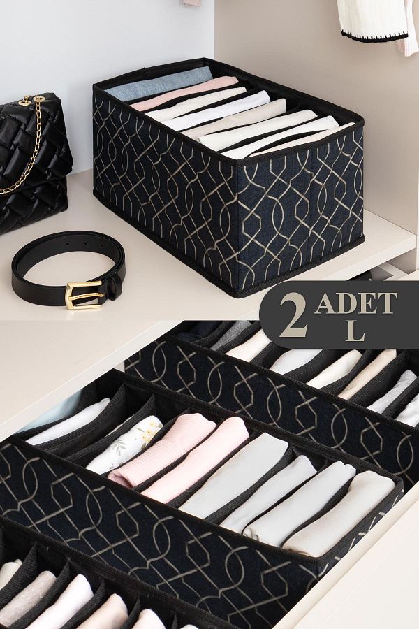 Pazar Kapısı-2 bucăți organizator elegant pentru sertar pentru acordeon mare 1